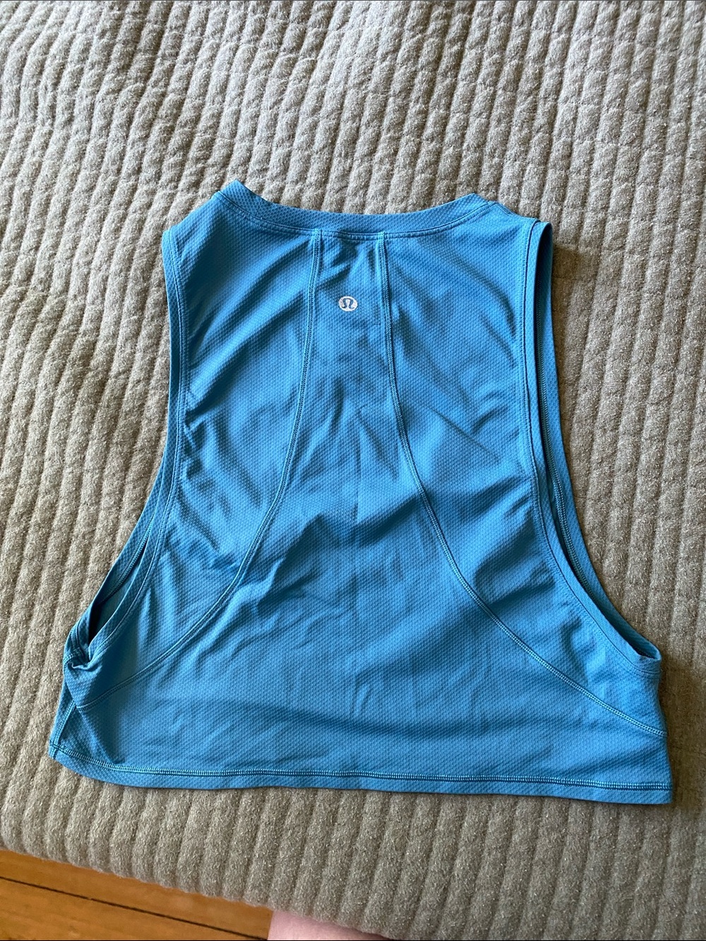 lululemon athletica Women's Teal Blue Performance Crop Tank